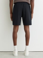 Reiss Navy Reid Premium Interlock Drawstring Shorts - Image 5 of 6