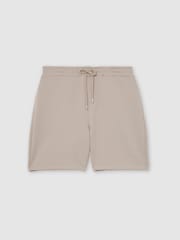 Reiss Stone Reid Premium Interlock Drawstring Shorts - Image 2 of 7