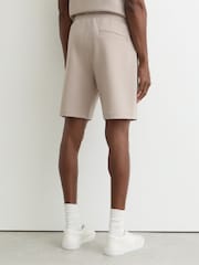 Reiss Stone Reid Premium Interlock Drawstring Shorts - Image 6 of 7