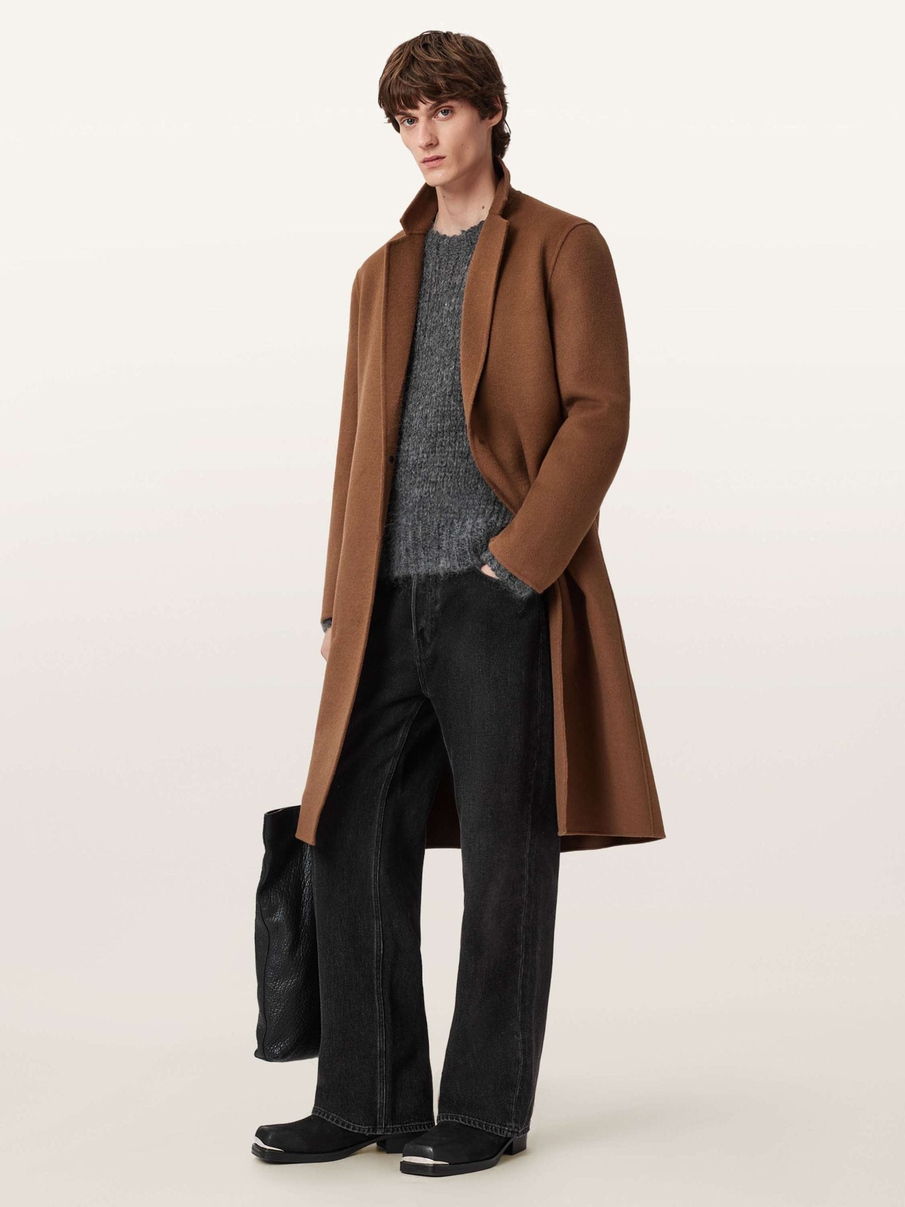 Buy AllSaints Brown Brax Coat from Next USA