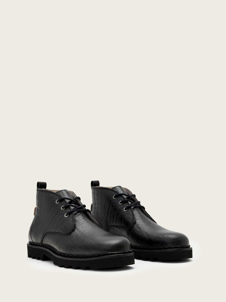 AllSaints Black Skiff Mid Boots - Image 1 of 4