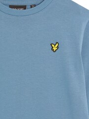 Lyle & Scott Blue Plain LS T-Shirt - Image 3 of 3
