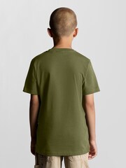 Lyle & Scott Green Embossed Eagle  T-Shirt - Image 3 of 4