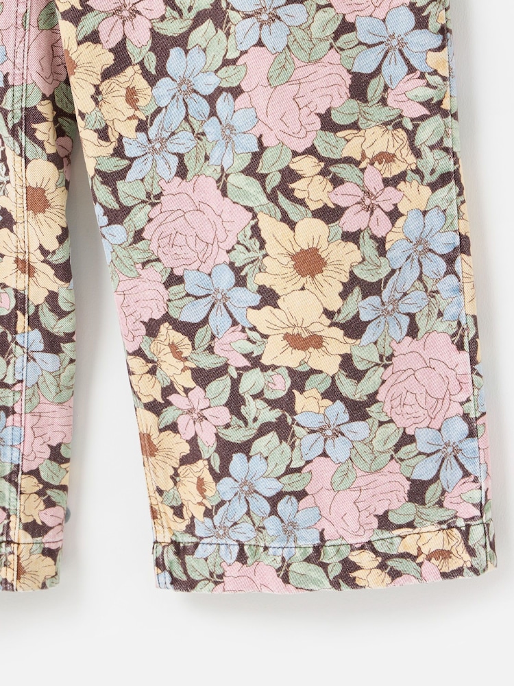 Oliver Bonas Brown Cropped Wide Leg Jeans - Image 7 of 7