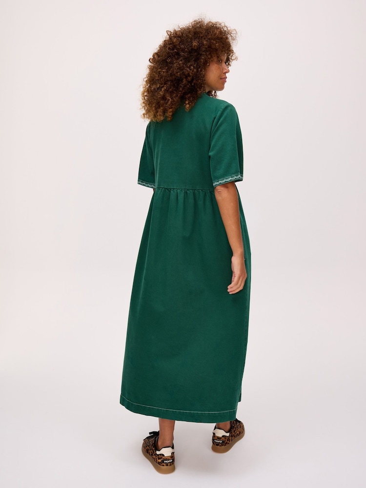 Oliver Bonas Collared Zip Up Midi Dress - Bild 2 von 7
