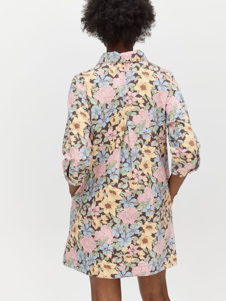 Oliver Bonas Pink Half Zip Mini Dress - Image 2 of 8