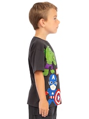 Character Black Marvel Spidey And His Amazing Friends T-Shirt Iron Man And Hulk - Image 2 of 11