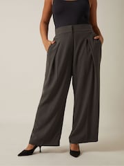 Evans Wide Leg Brown Trousers - Image 3 of 4