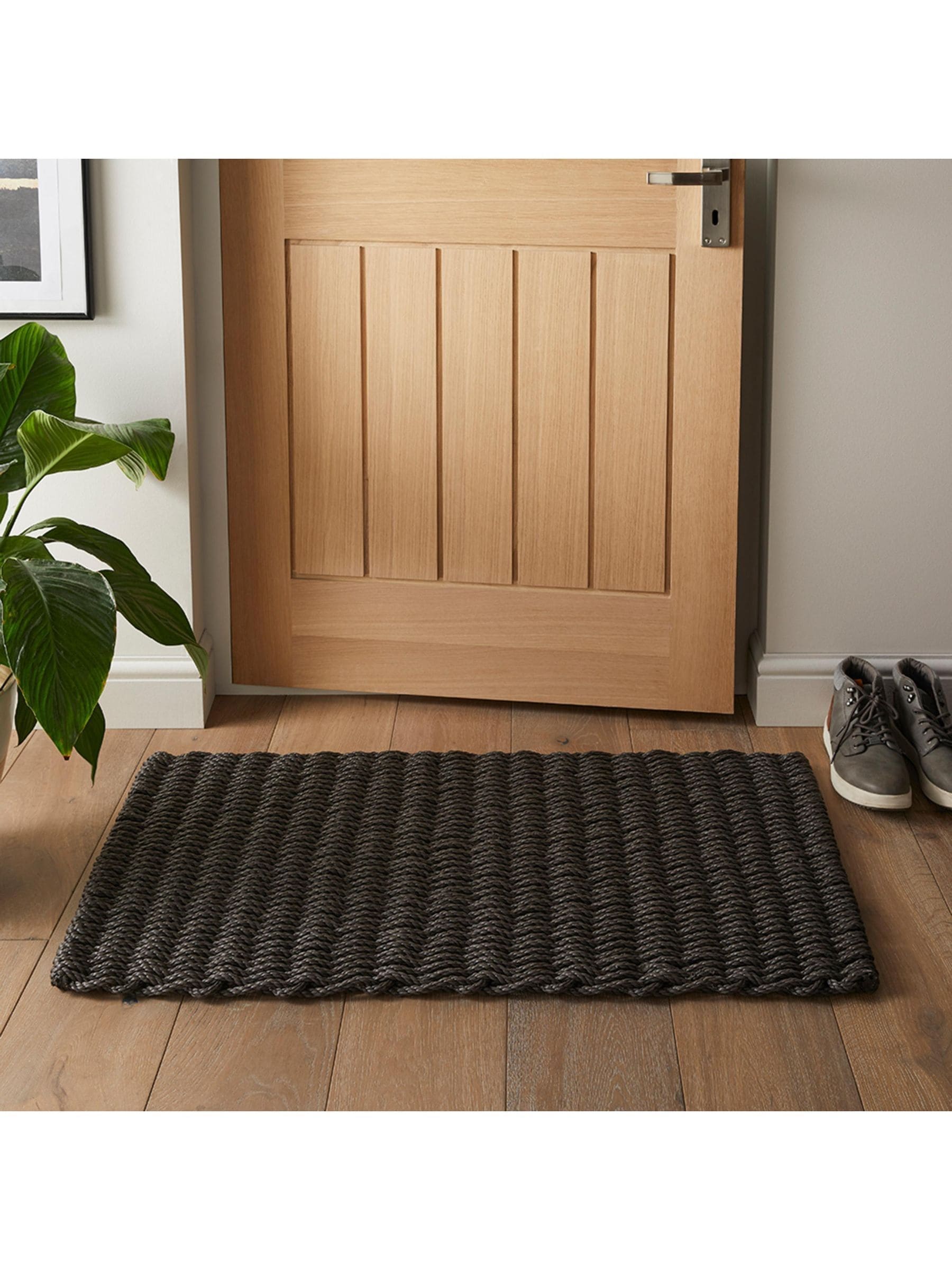 Arthouse Unisex Orange Didsbury Braided Polypropylene Doormat