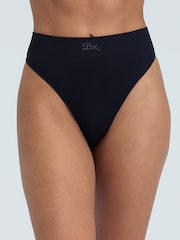 Negro - Boux Avenue Rib Seamless Thong - Imagen 1 de 1