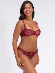 Boux Avenue Red Amelie Embroidered Briefs - Image 4 of 4