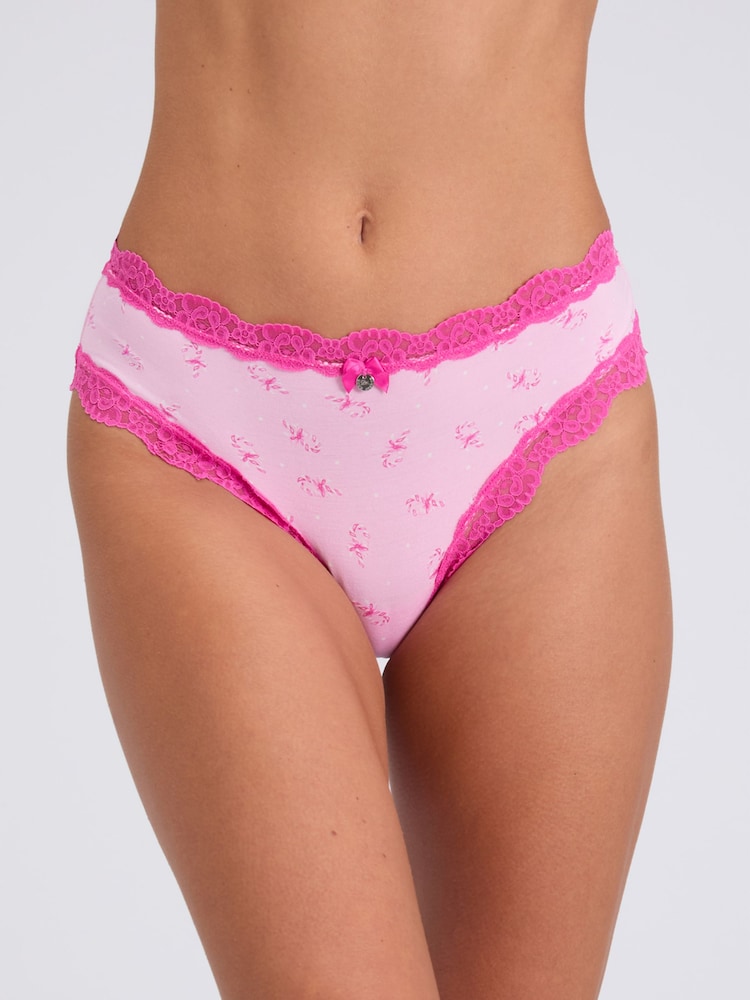 Boux Avenue Black Chrome Tatiana Lace Trim Brazilian Knickers 5 Pack - Image 6 of 6 Boux Avenue Black Chrome Tatiana Lace Trim Brazilian Knickers 5 Pack - Image 6 of 6