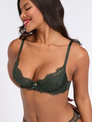 Boux Avenue Green Hattie Lace Plunge Bra - Image 1 of 1
