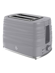 Swan Grey Symphony 2 Slice Toaster - Image 1 of 6
