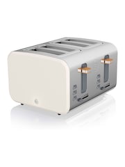 Swan White Nordic 4 Slice Toaster - Image 2 of 10