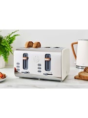 Swan White Nordic 4 Slice Toaster - Image 3 of 10