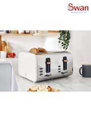 Swan White Nordic 4 Slice Toaster - Image 9 of 10