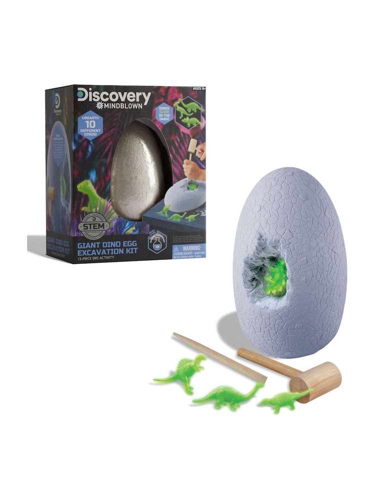 Discovery Mindblown Dinosaur Excavation Jumbo Egg Toys 13 Piece - Image 1 of 4