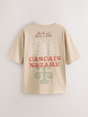 Stone Cascais Graphic Relaxed Fit Graphic Print Heavy Weight T-Shirt - Image 1 of 5