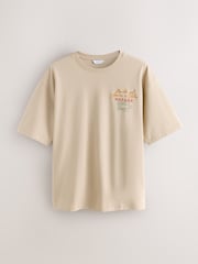 Stone Cascais Graphic Relaxed Fit Graphic Print Heavy Weight T-Shirt - Image 2 of 5