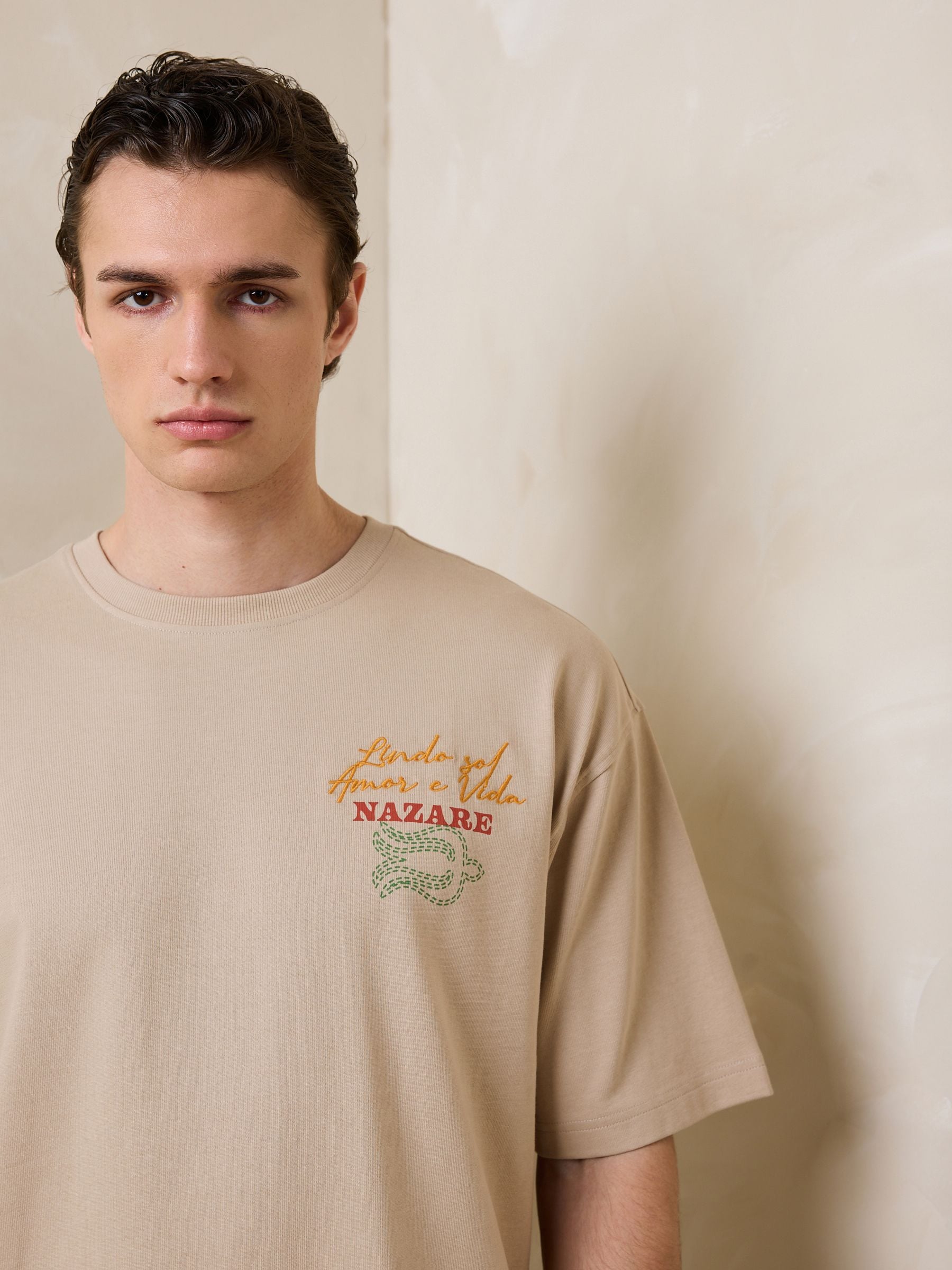 Buy Stone Cascais Graphic Relaxed Fit Graphic Print Heavy Weight T