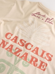 Stone Cascais Graphic Relaxed Fit Graphic Print Heavy Weight T-Shirt - Image 4 of 5