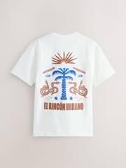 Brown / Tan / White Relaxed Fit Graphic Print T-Shirts 3 Pack - Image 5 of 8