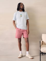 Blue Scene Relaxed Fit Graphic Print Slub T-Shirt - Image 2 of 4