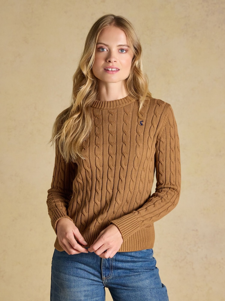 Түйе - Joules Classic мақтадан жасалған тоқылған жемпір - 8суретінің 1 суреті