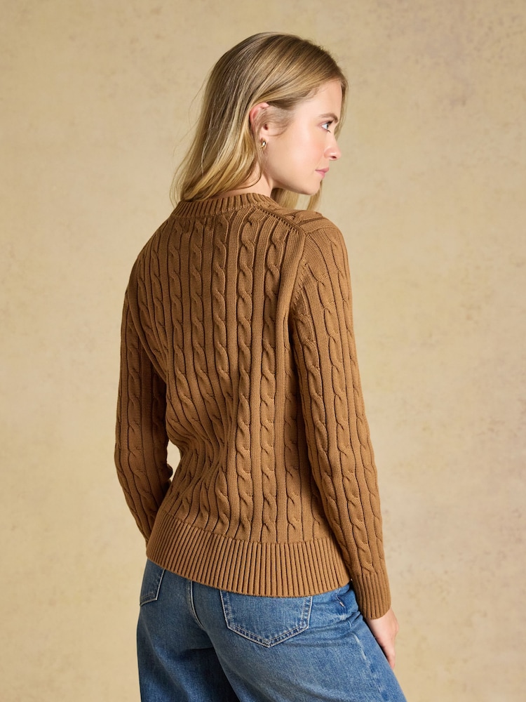 Түйе - Joules Classic мақтадан жасалған тоқылған жемпір - 8суретінің 2 суреті