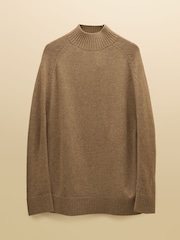 Tan Brown Horse High Neck Knitted Cape - Image 10 of 10