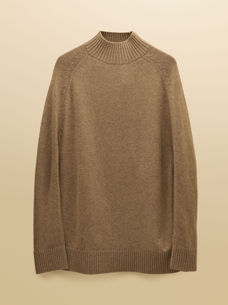 Tan Brown Horse High Neck Knitted Cape - Image 10 of 10 Tan Brown Horse High Neck Knitted Cape - Image 10 of 10