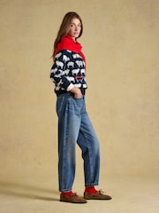 Marinen - Joules Sheep Icon Crew Neck Knitted Jumper - Bilde 6 av 7