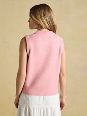 Joules Holly Pale Pink Knitted Vest - Image 2 of 7
