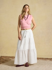 Joules Holly Pale Pink Knitted Vest - Image 3 of 7