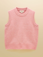 Joules Holly Pale Pink Knitted Vest - Image 7 of 7