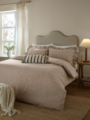 Wylder Mole Margot Striped Ruffled 100 Cotton Duvet Cover and Pillowcase Set - Image 2 of 3