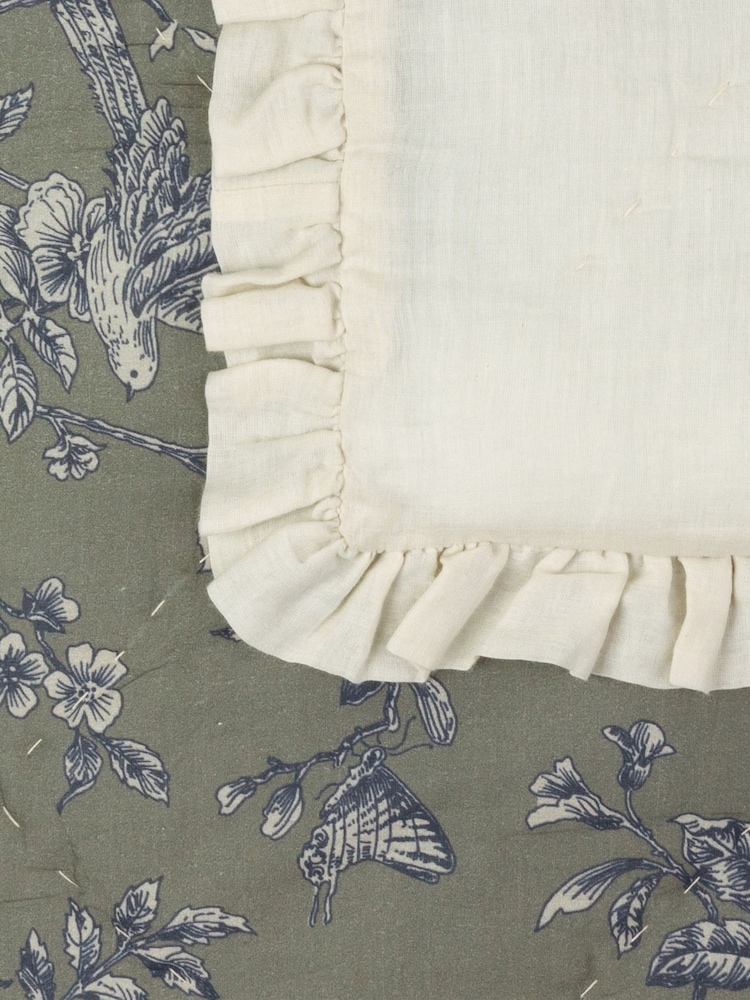 Wylder Moss Hermione Floral Quilted Ruffle Bedspread - Image 6 of 6