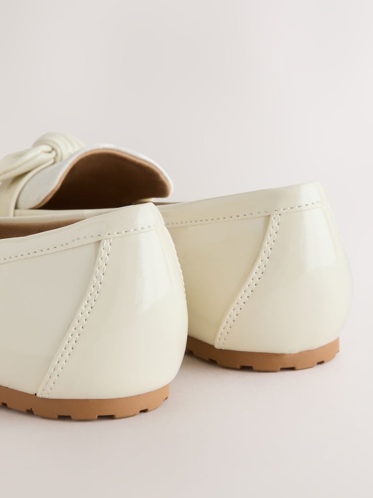 Bone Forever Comfort® Bow Round Toe Loafers - Image 5 of 5 Bone Forever Comfort® Bow Round Toe Loafers - Image 5 of 5