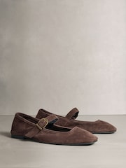 Marron chocolat - Chaussures Mary Jane en cuir N. Premium - Image 6 de 9