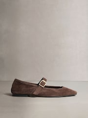 Marron chocolat - Chaussures Mary Jane en cuir N. Premium - Image 7 de 9