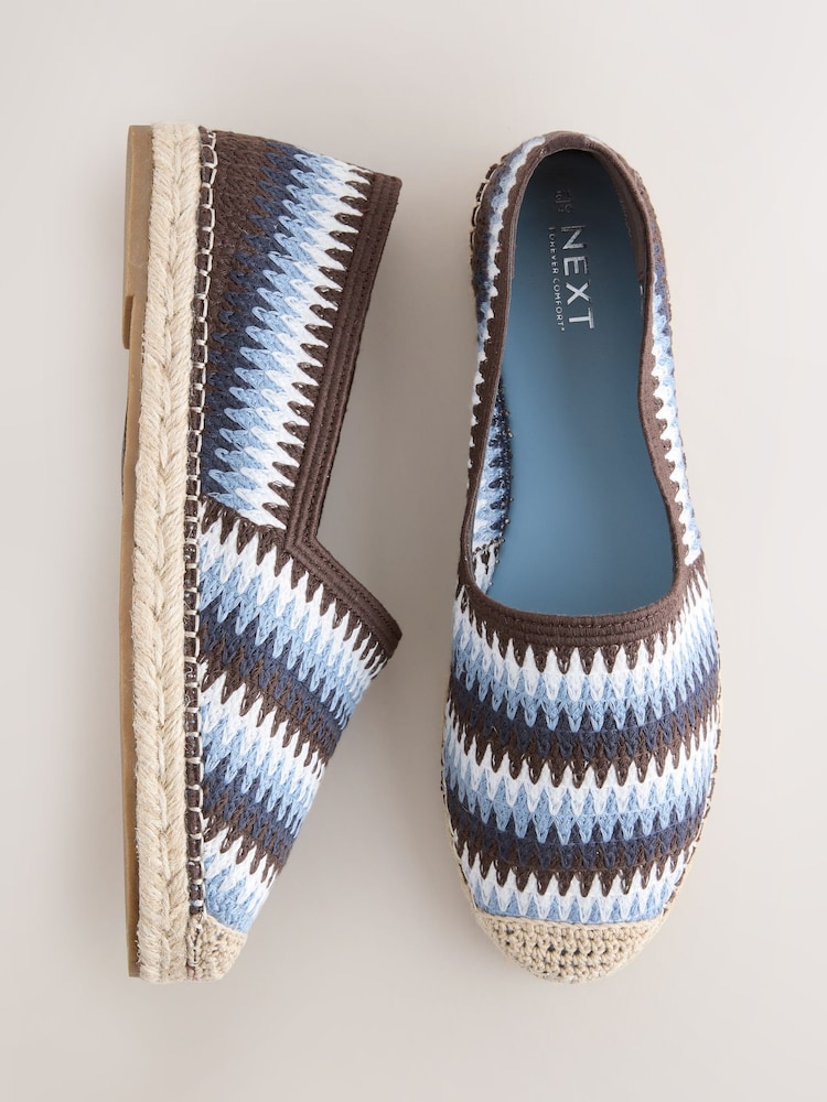 Blue Forever Comfort® High Cut Espadrille Flats - Image 1 of 10
