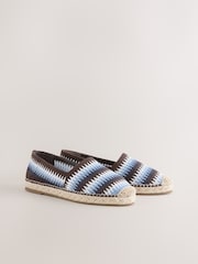 Blue Forever Comfort® High Cut Espadrille Flats - Image 3 of 10