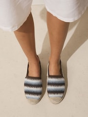 Blue Forever Comfort® High Cut Espadrille Flats - Image 6 of 10