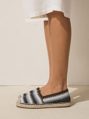 Blue Forever Comfort® High Cut Espadrille Flats - Image 7 of 10