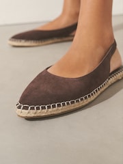 Schokoladenbraun - Forever Comfort® Point Toe Slingback Espadrilles - Bild 10 von 10