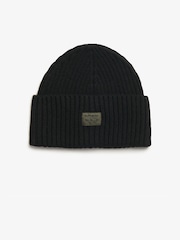 Superdry Black Workwear Knitted Beanie Hat - Image 1 of 1