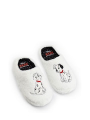 Vanilla Underground White Disney 101 Dalmatians Slippers - Image 1 of 6