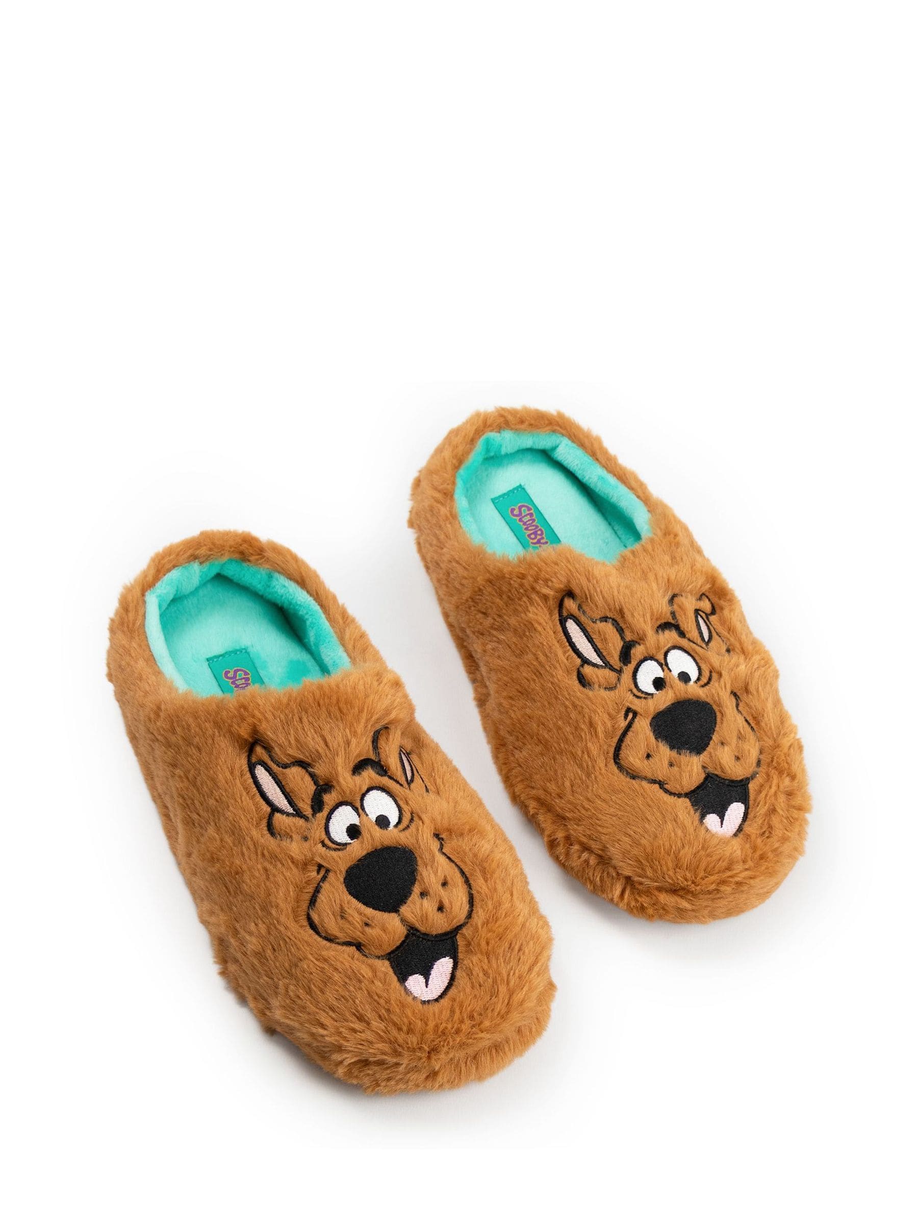 Scooby Doo (7-8 Uk) Mule Slippers (Unisex Brown) - Image 3