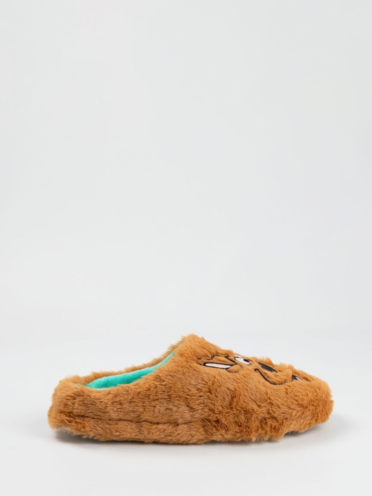 Vanilla Underground Brown Scooby Doo Character Face Slippers - Image 2 of 6 Vanilla Underground Brown Scooby Doo Character Face Slippers - Image 2 of 6